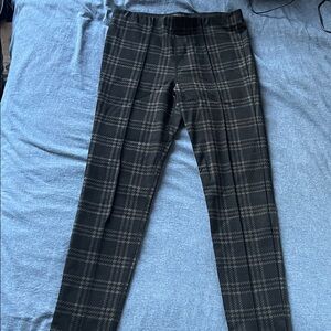 Sanctuary x Anthropolgie Black Plaid Ankle Pants